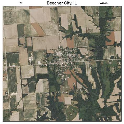 Aerial Photography Map of Beecher City, IL Illinois