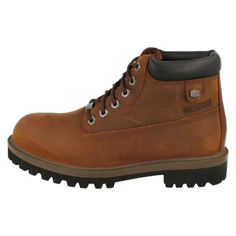 Mens Skechers Casual Waterproof Lace Up Boots 'Verdict' | eBay