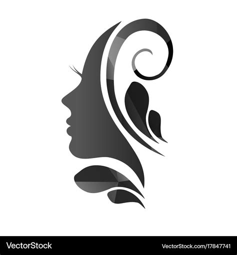 Face of a beautiful woman s profile Royalty Free Vector