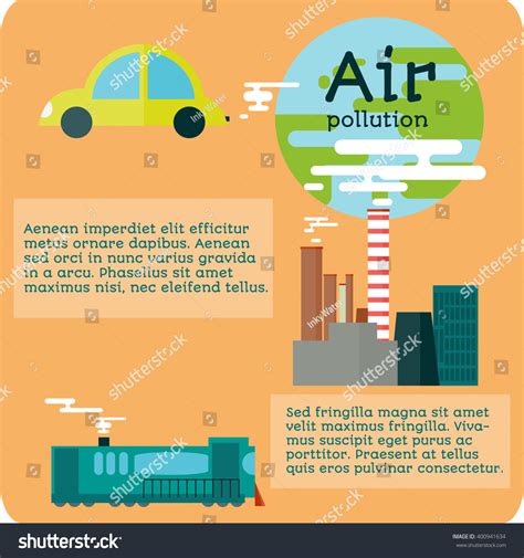 Poster - Air Pollution Stock Vector Illustration 400941634 : Shutterstock