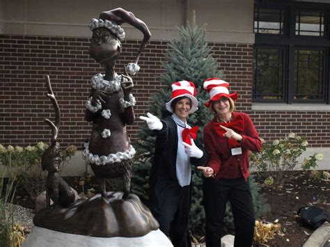 Photos: Dr. Seuss' Grinch Statue Steals Spotlight at Naper Boulevard Library | Naperville, IL Patch