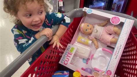 Target Toy Baby Doll shopping with Roselmie - YouTube