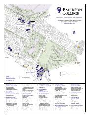 Emerson College Campus Map – Map Vector