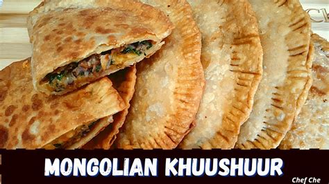 Traditional Mongolian Khuushuur | Khushuur Recipe | Mongolian Food | Meat Pastry - YouTube