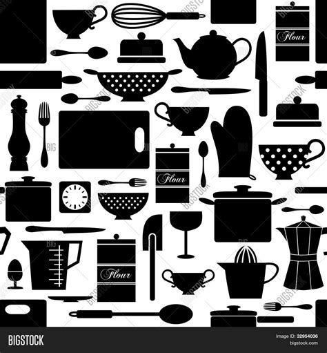 Kitchen Background Vector & Photo (Free Trial) | Bigstock