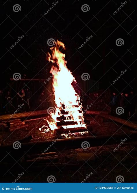 Fire stock image. Image of vatra, fire, festival, night - 131930585