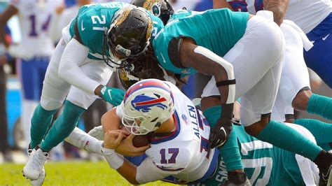 Bizarre moment in NFL history - Jacksonville Jaguars' Josh Allen sacks ...