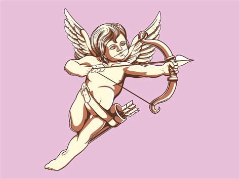 Cupid Illustration Vector Art & Graphics | freevector.com