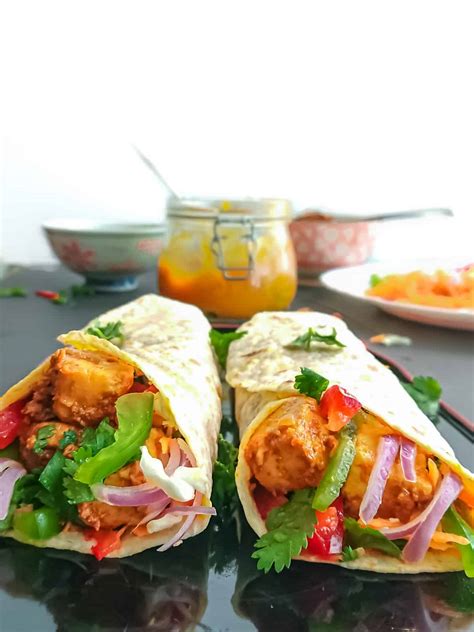 Easy Paneer Frankie (Paneer Rolls) - Go Healthy Ever After