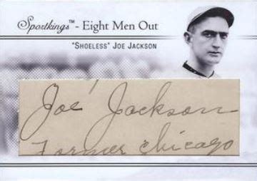 Shoeless Joe Jackson Baseball Cards and Autograph Buying Guide