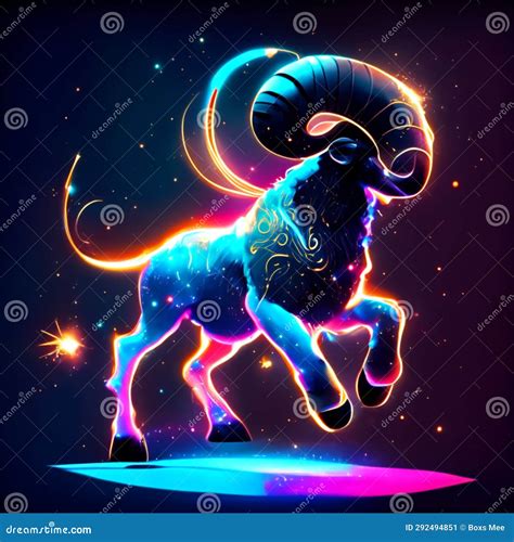 Ram Vector Illustration. Zodiac Sign, Horoscope, Astrology AI Generated ...