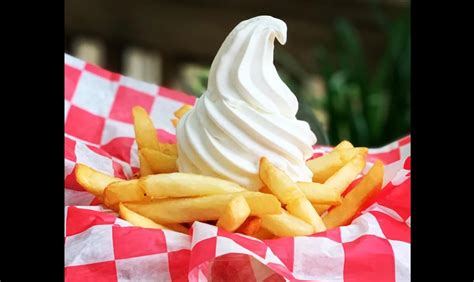 Absecon Restaurant Serving Fries Topped With Ice Cream