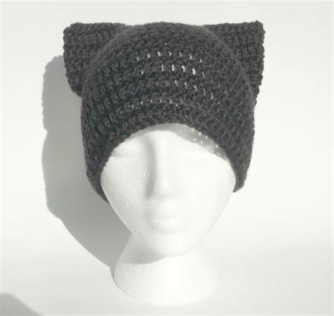 Cat Beanie Crochet Pattern Crochet Cat Hat Pattern Anime - Etsy México