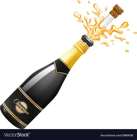 Champagne explosion Royalty Free Vector Image - VectorStock