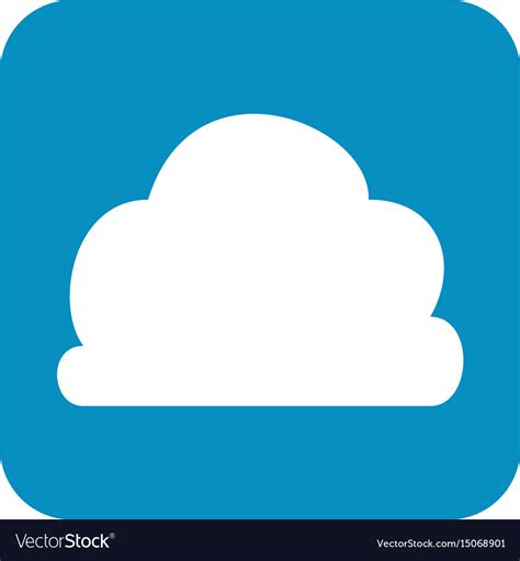 Cloud weather symbol Royalty Free Vector Image