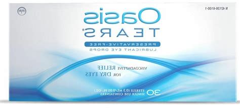 Oasis TEARS Original Lubricant Eye Drops For Dry