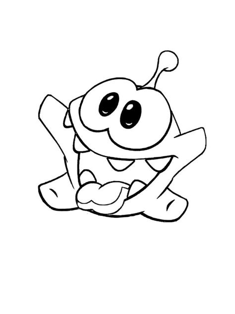 Om Nom coloring pages | Easy cartoon drawings, Coloring pages, Cartoon ...