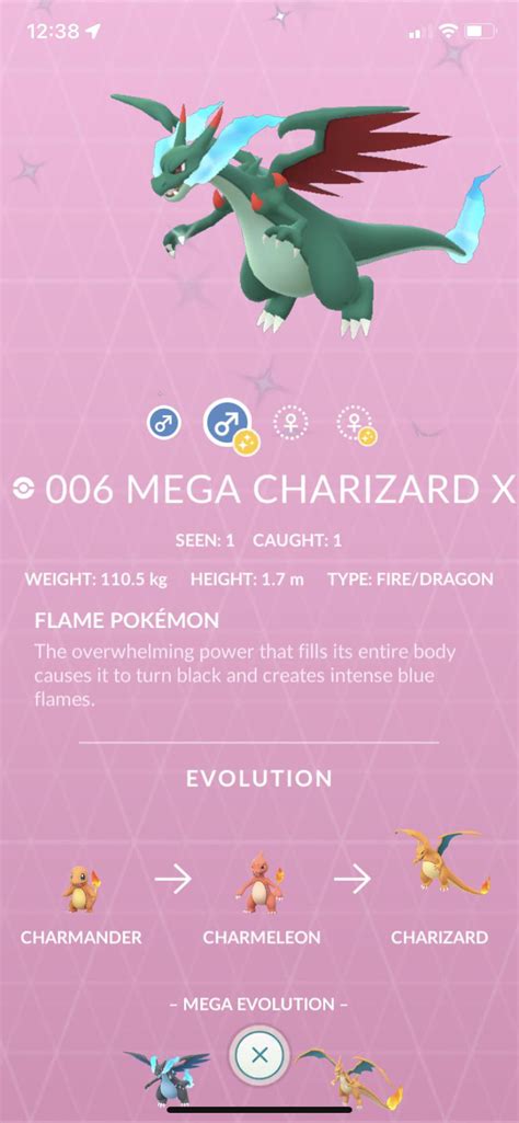 Pokemon Charizard Mega Evolution Shiny