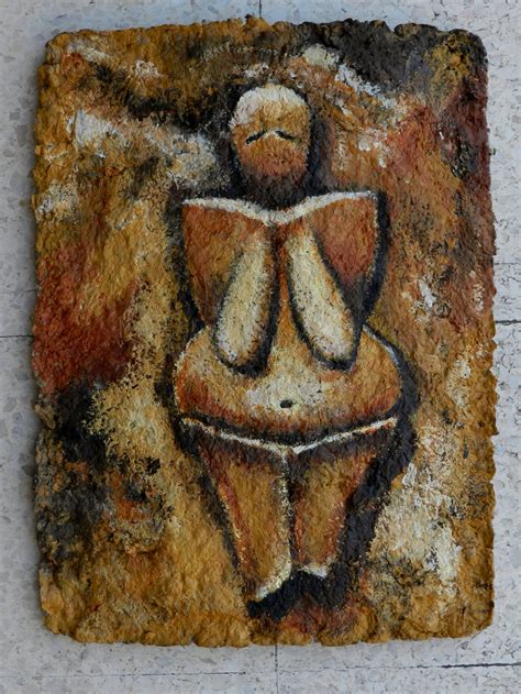 The Venus of Dolni Vestonice, Acrylic Painting on a Prehistoric Art Theme. - Etsy