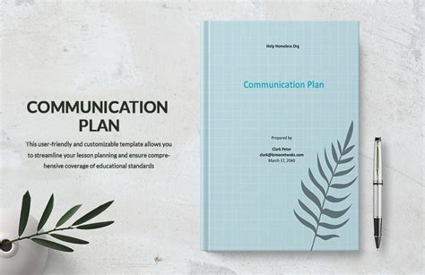 Nonprofit Communications Plan Template in PDF, Word, Google Docs, Pages ...