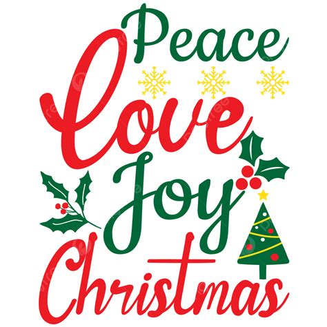 Peace And Joy Clipart Transparent PNG Hd, Peace Love Joy Christmas ...