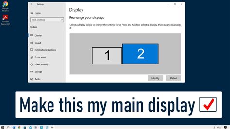 How To Make A Display The Main Display In Windows 10 | CHANGE PRIMARY ...