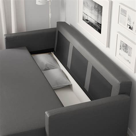 FRIHETEN Sleeper sofa, Skiftebo dark gray - IKEA