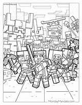 Minecraft Coloring Pages sketch template
