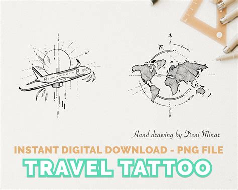 World Map Compass Tattoo | ubicaciondepersonas.cdmx.gob.mx