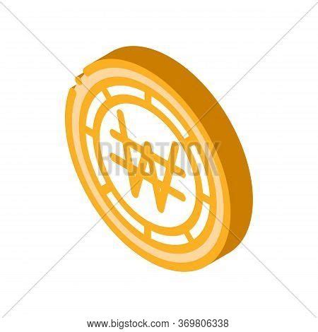 Krw Won Currency Icon Vector & Photo (Free Trial) | Bigstock