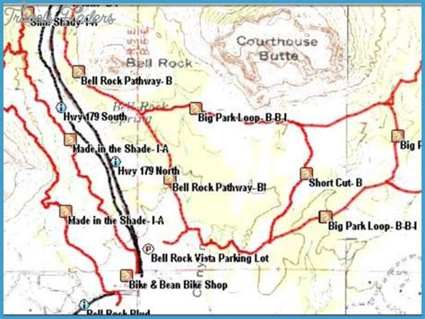 Map Of Sedona Hiking Trails - TravelsFinders.Com