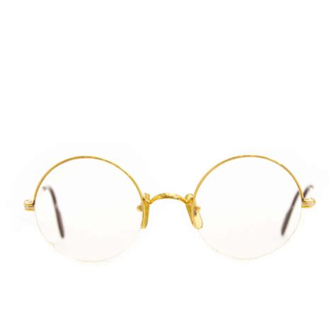 Cartier Mayfair Round Glasses Gold Frame Labellov Buy and Sell Authentic Luxury