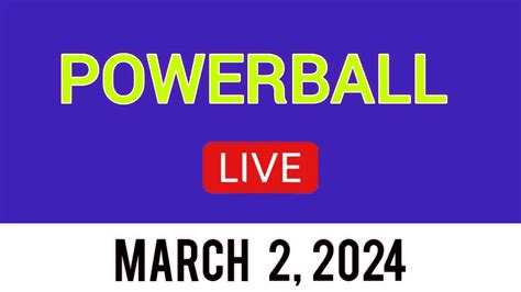 Powerball Live Drawing March 02 2024 | Powerball Winning Numbers today ...