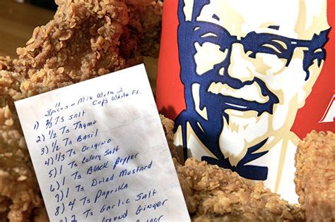 The KFC Secret Fried Chicken Recipe Has Finally Been Revealed