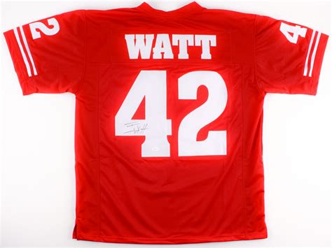 T. J. Watt Signed Wisconsin Badgers Jersey (JSA COA) | Pristine Auction