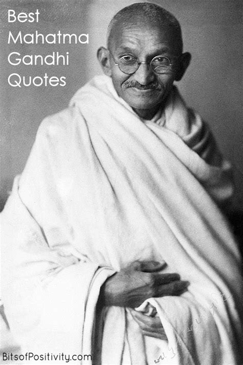 Best Mahatma Gandhi Quotes - Bits of Positivity