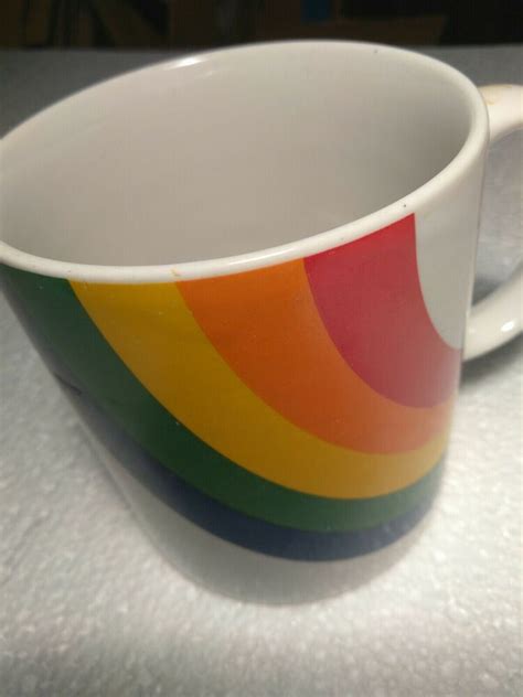 Vintage Rainbow Coffee Mug by FTD Ceramic Pride Cup 1986 #FTDA | Rainbow coffee, Mugs, Coffee mugs