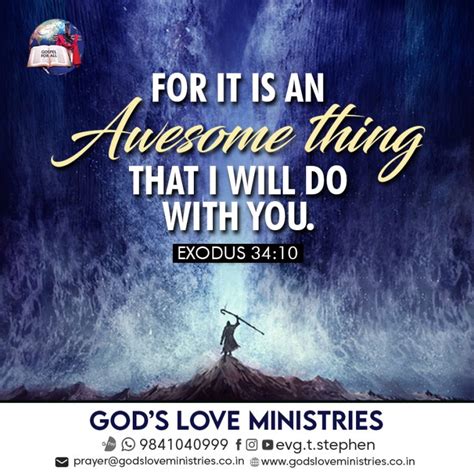 Exodus 34:10 :: God's Love Ministries - Today's Promise