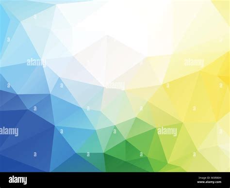 abstract vector blue yellow green geometric background Stock Vector Image & Art - Alamy