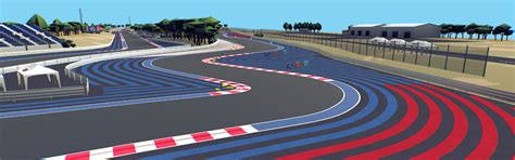 3D Cartoon Race Track - Castellet, France