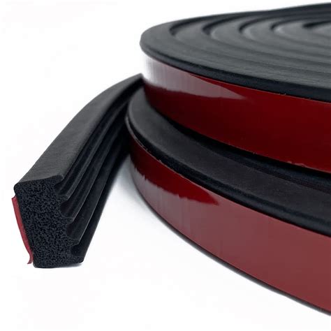 Buy Tintvent Ribbed Foam Rubber Seal with Tape, Self-Adhesive EPDM Foam ...