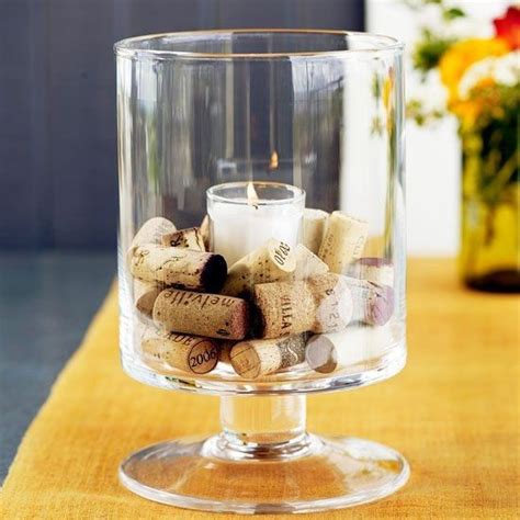 Corks and Candles Centerpiece | Fall centerpiece, Easy thanksgiving centerpieces, Rustic candle ...