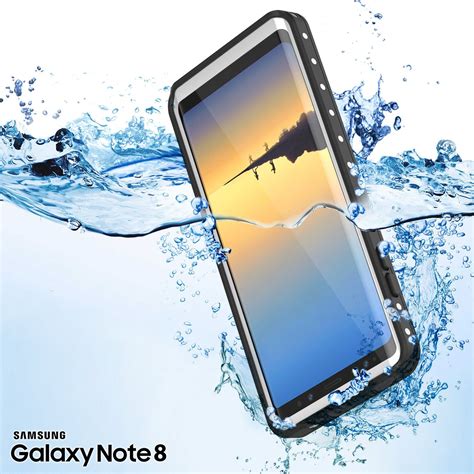 Galaxy Note 8 Waterproof Case, PunkСase StudStar White Thin 6.6ft Underwater IP68 Shock/Snow ...