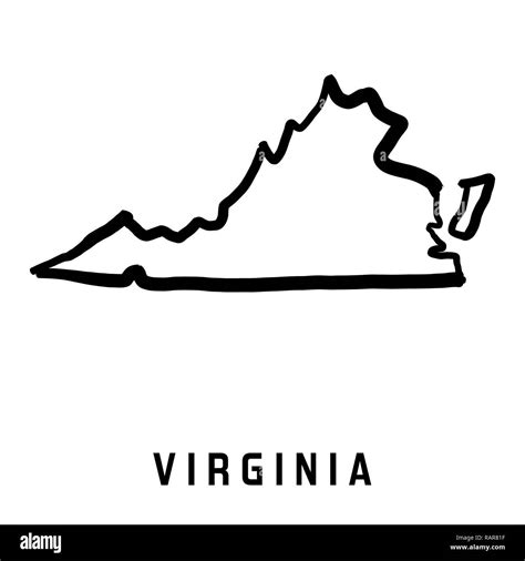 Virginia State Map Outline - Gabbie Christiana