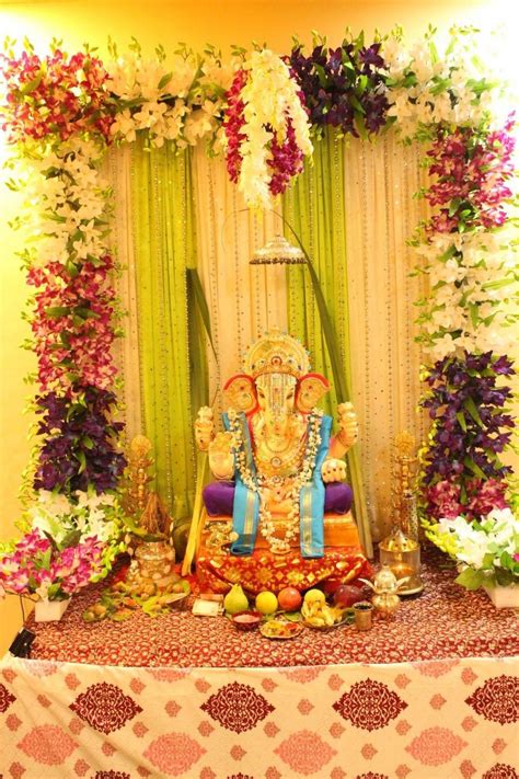 Flower Decoration Ideas For Ganpati