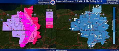 NWS forecast shows light snow today and Friday around Central New York | 14850