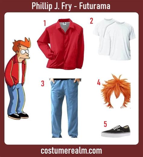 Dress Like Philip J. Fry Costume Guide For Halloween