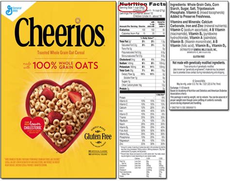 Nutritional Information For Cheerios Cereal | Blog Dandk