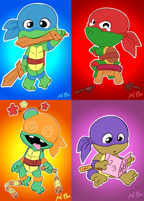 Toddler Mutant Ninja Turtles by kevinbolk on DeviantArt