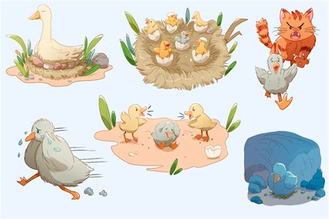 Ugly Duckling Clip Art Collection By Keepin' It Kawaii | TheHungryJPEG